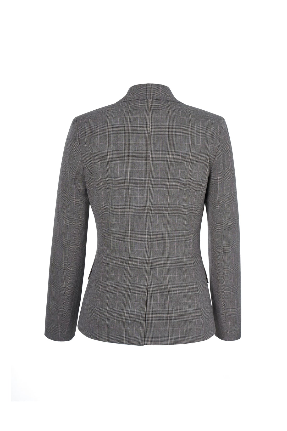 Poly Rayon Plaid Slim Fit Suit Blazer