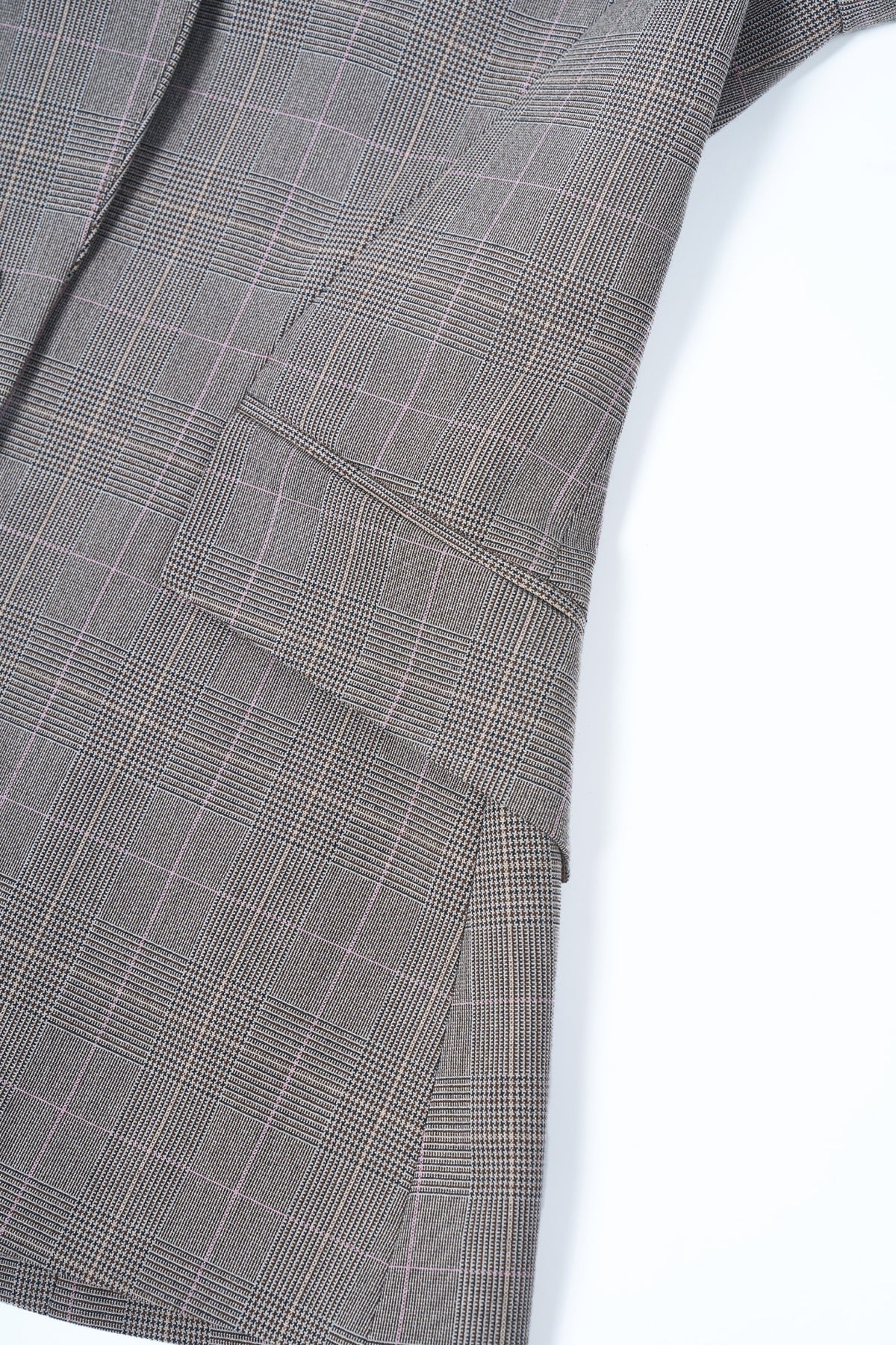 G2000 - Suits - Poly Rayon Plaid Slim Fit Suit Blazer