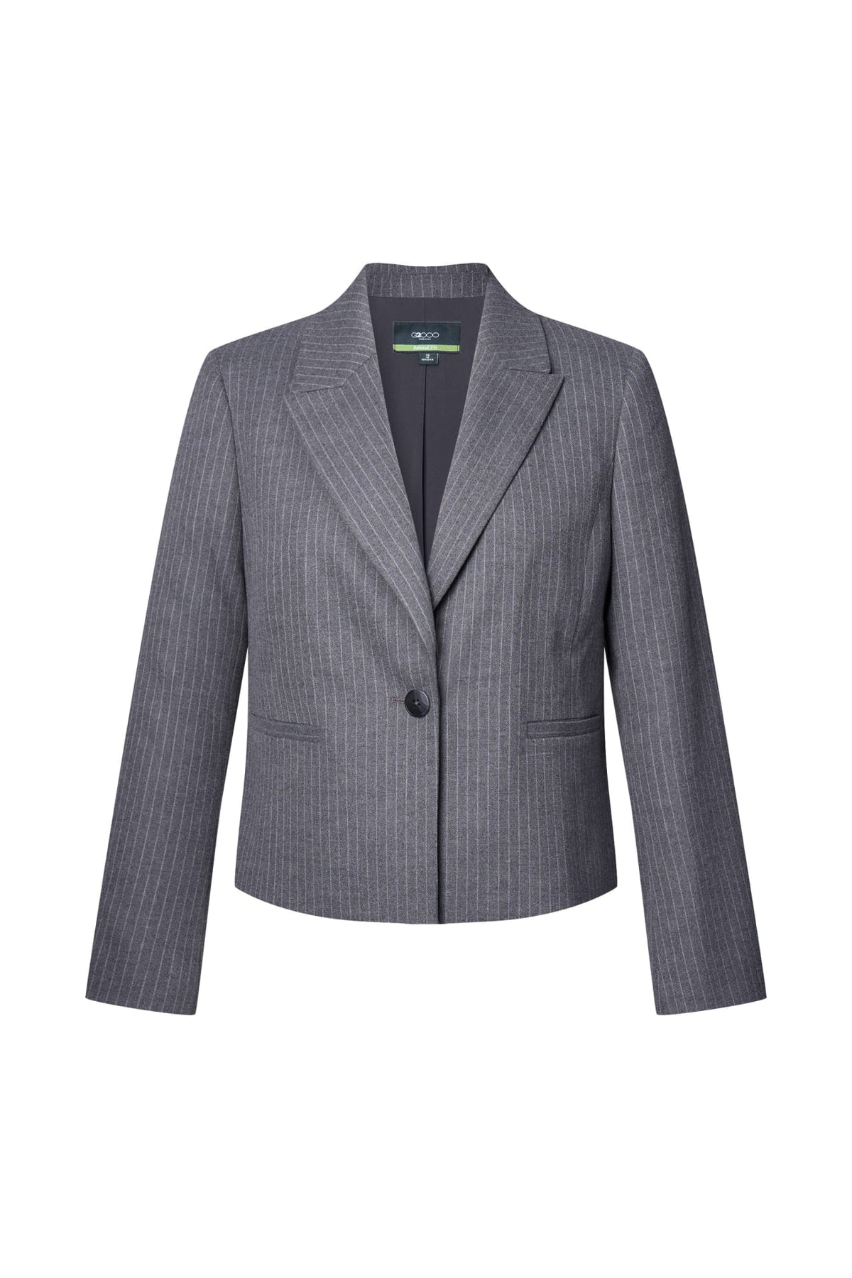 Poly Rayon Stripe Relax Fit Suit Blazer