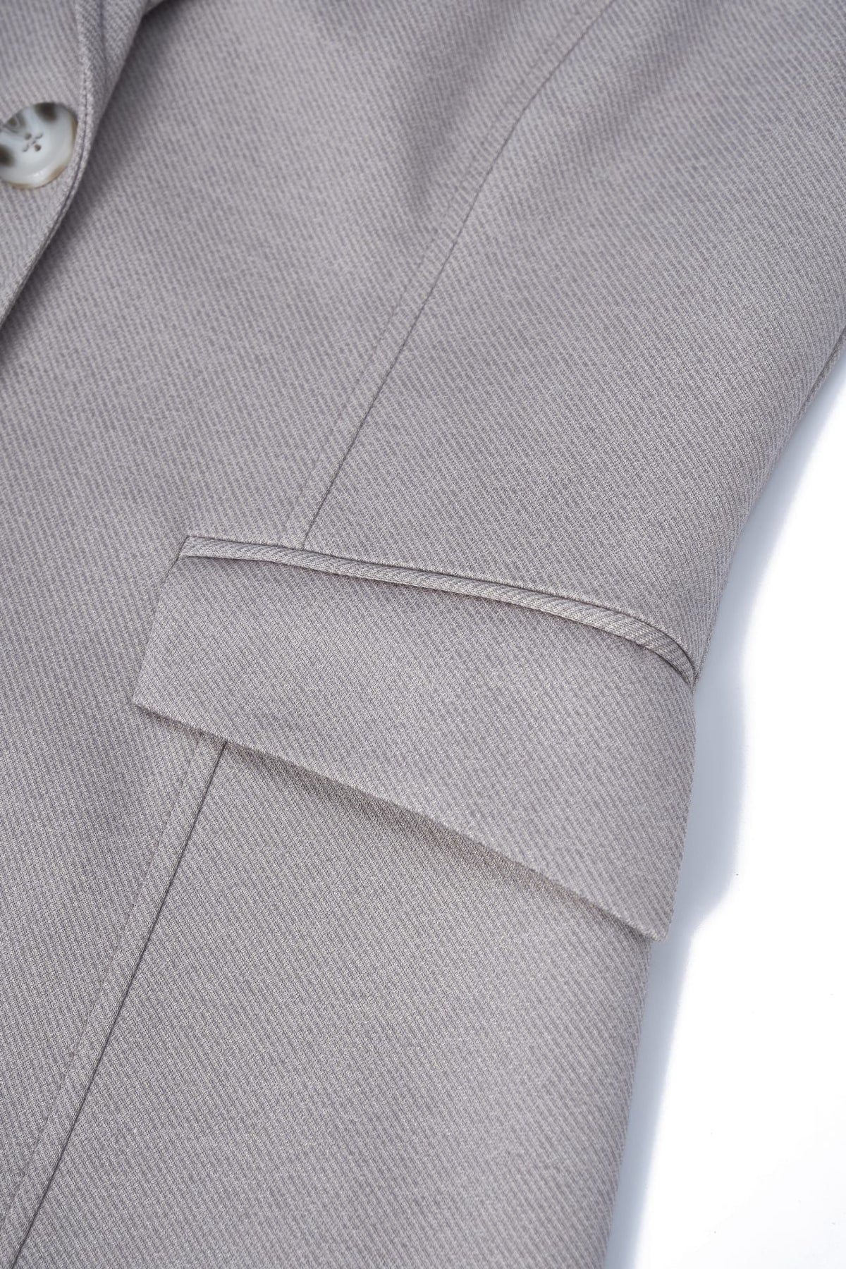 Poly Rayon Pique Slim Fit Casual Blazer