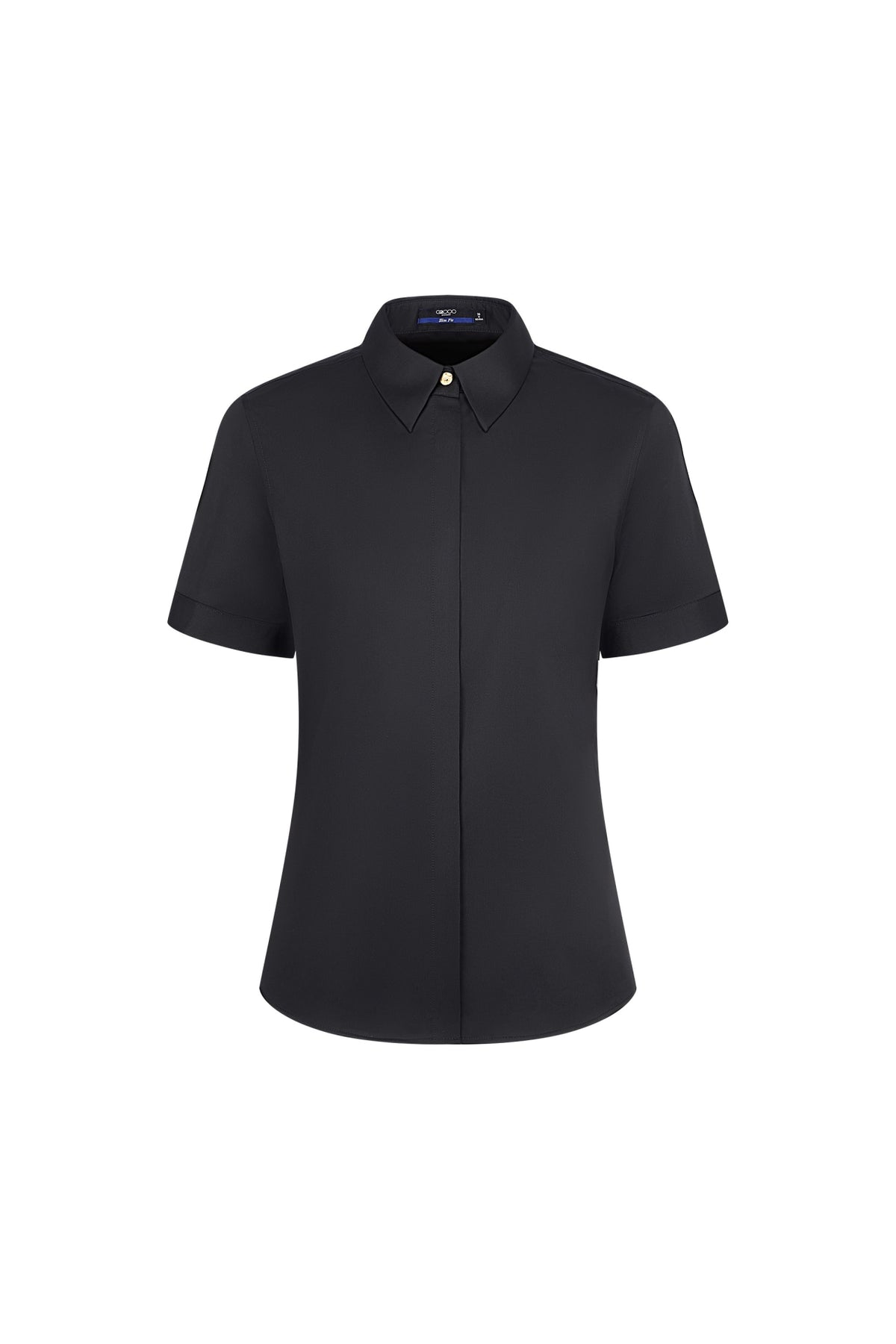 G2000 - Shirts - Modal Blend Twill Slim Fit Short Sleeve Shirt - Slim - Black