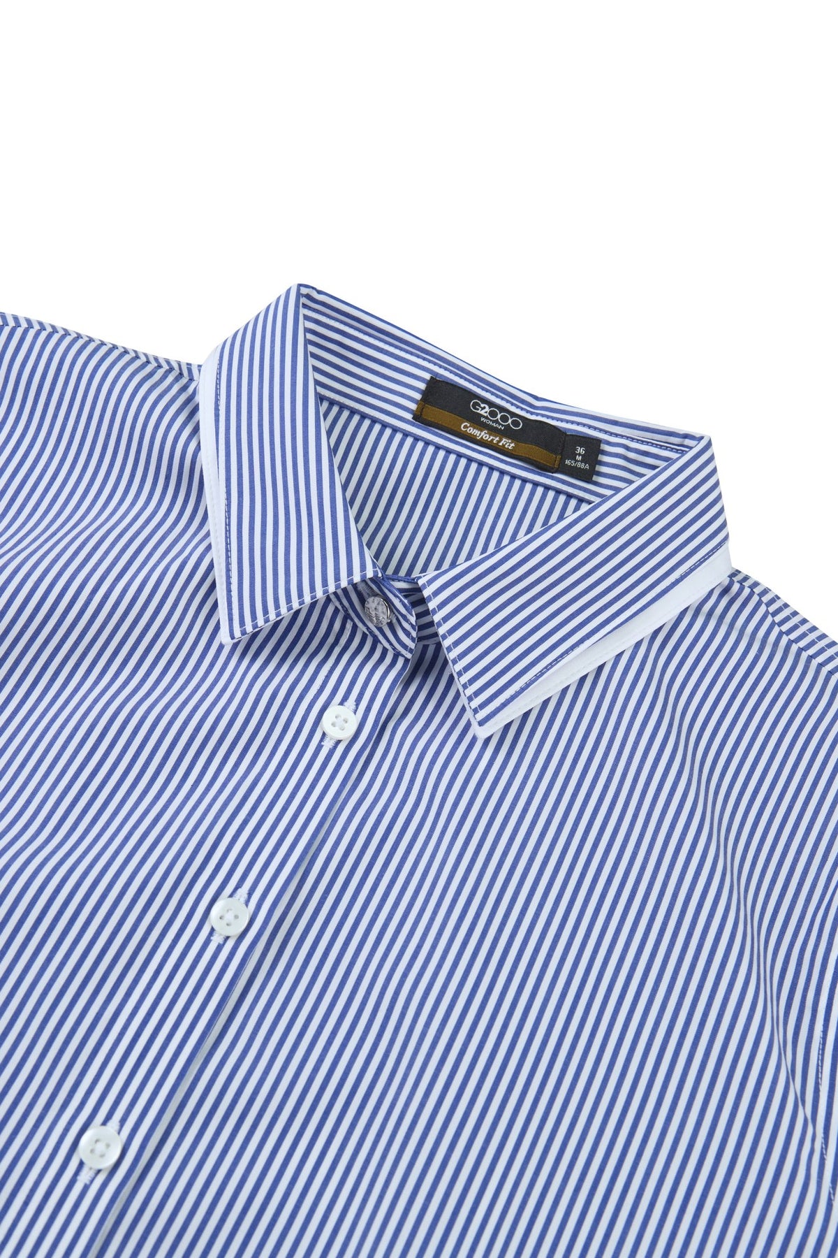 G2000 - Shirts - Pure Cotton Stripe Comfort Fit Long Sleeve Shirt