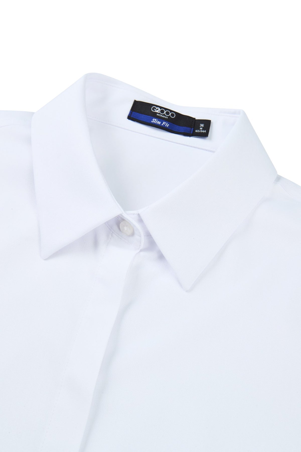 G2000 - Shirts - Easy Ironing Opaque UV Protection Fine Twill Slim Fit Long Sleeve Shirt with Detachable Bow Tie