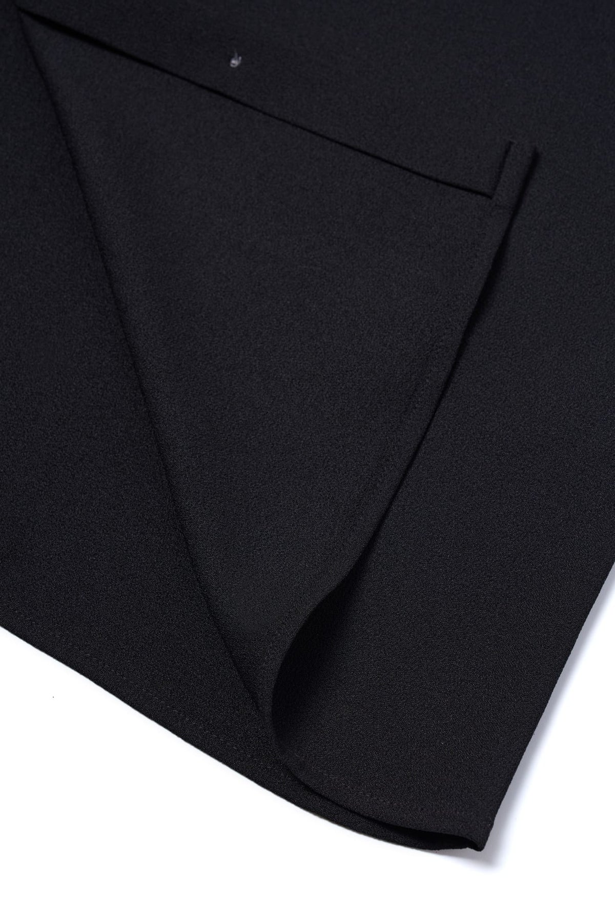 Poly Crepe Crinkle Regular Fit Shirt Collar Blouse