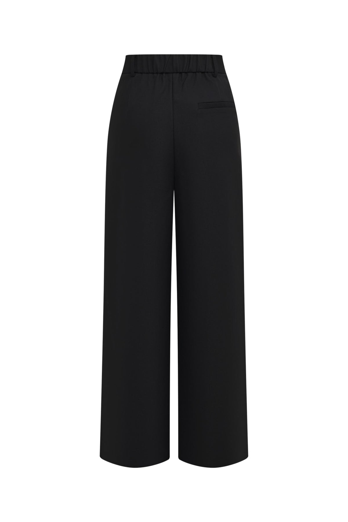 Poly Rayon Twill Straight Leg Casual Pants