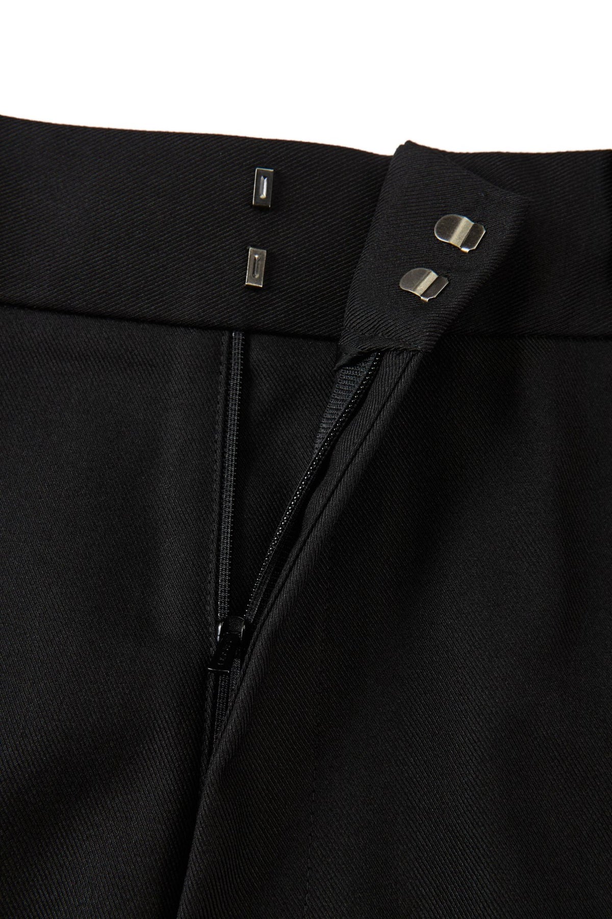 Poly Rayon Twill Straight Leg Casual Pants