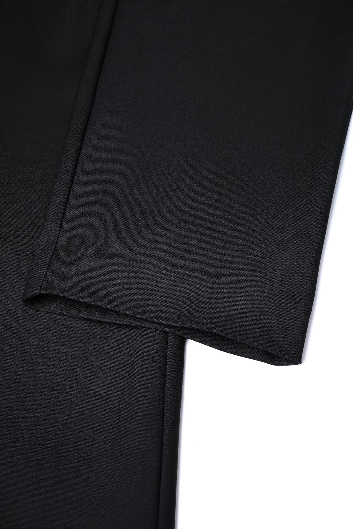 Cotton Nylon Double Weave Skinny Casual Pants with Belt