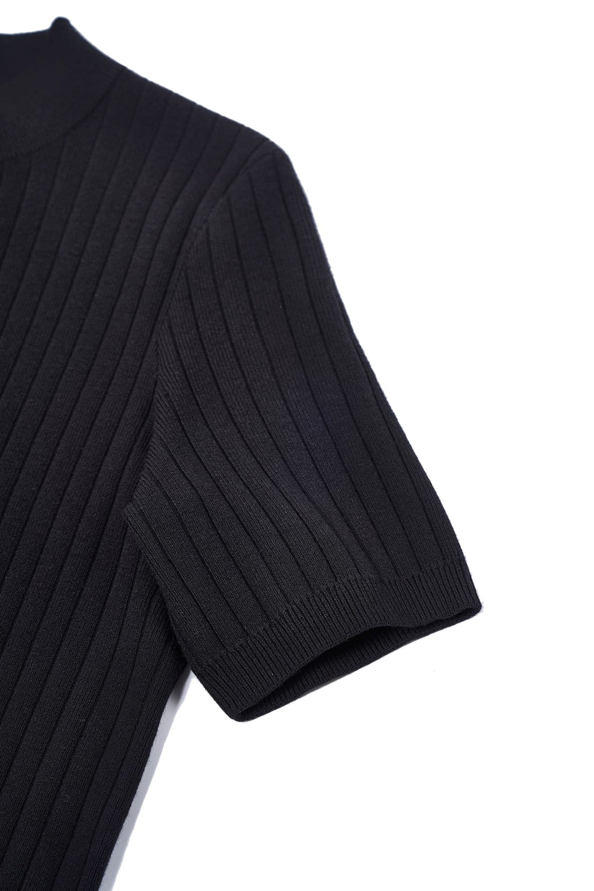 Poly Blend Regular Fit Mock Neck Sweater