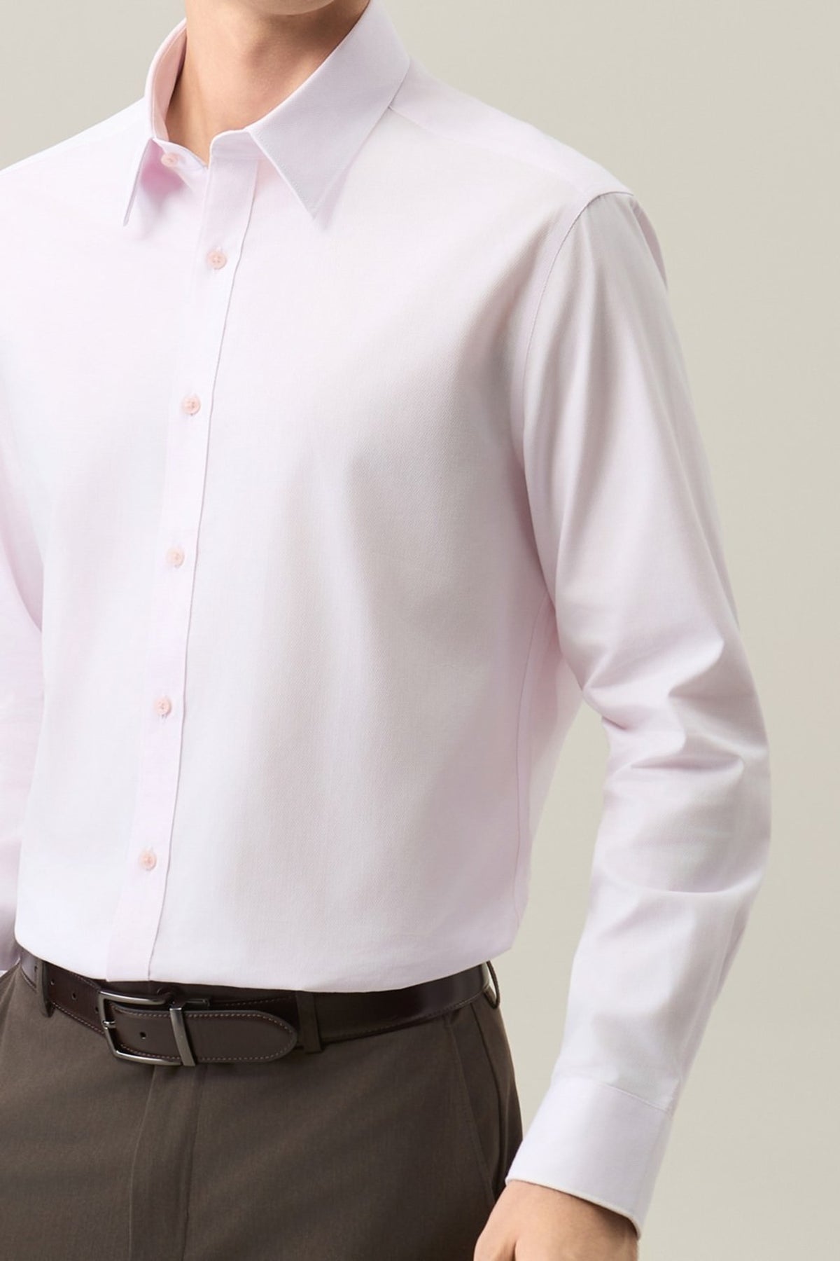 G2000 - Shirts - Non-Iron Easy Care Cotton Blend 2 Tone Smart Fit Long Sleeve Shirt