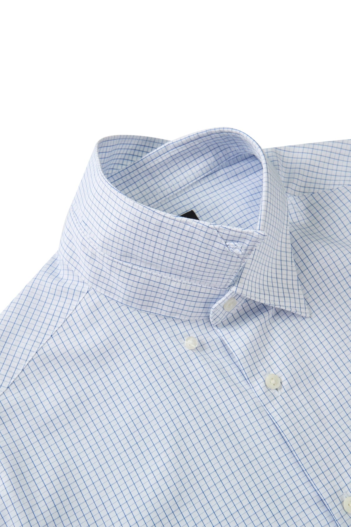 Non-Iron Easy Care Cotton Blend Check Smart Fit Long Sleeve Shirt