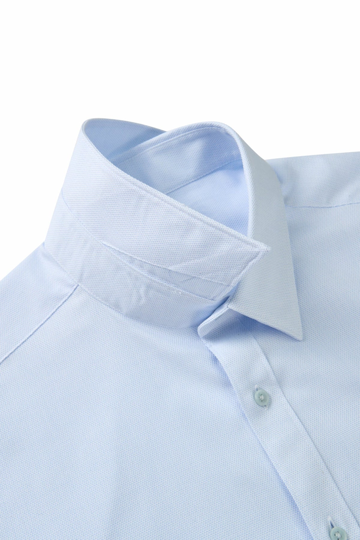 Non-Iron Easy Care Cotton Blend 2 Tone Smart Fit Short Sleeve Shirt