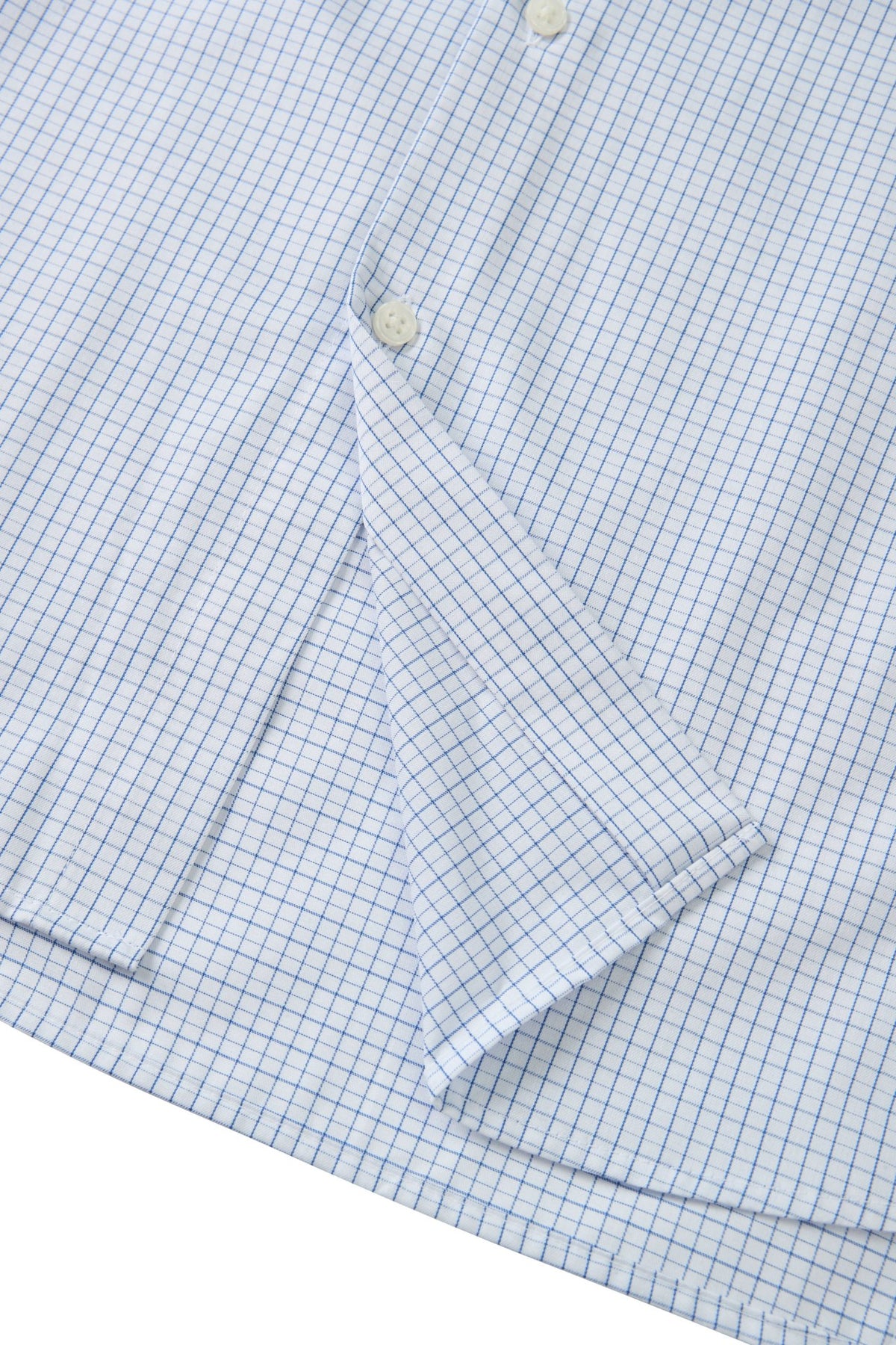 Non-Iron Easy Care Cotton Blend Check Smart Fit Short Sleeve Shirt