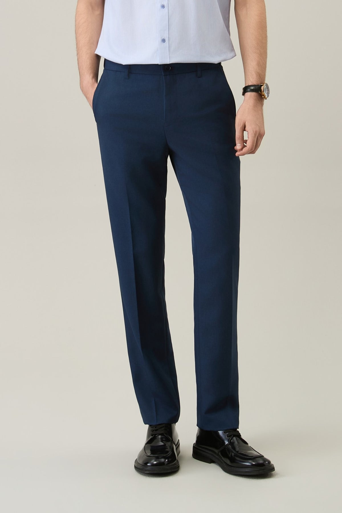 Anti-Electrostatic Poly Twill Regular Fit Suit Pants
