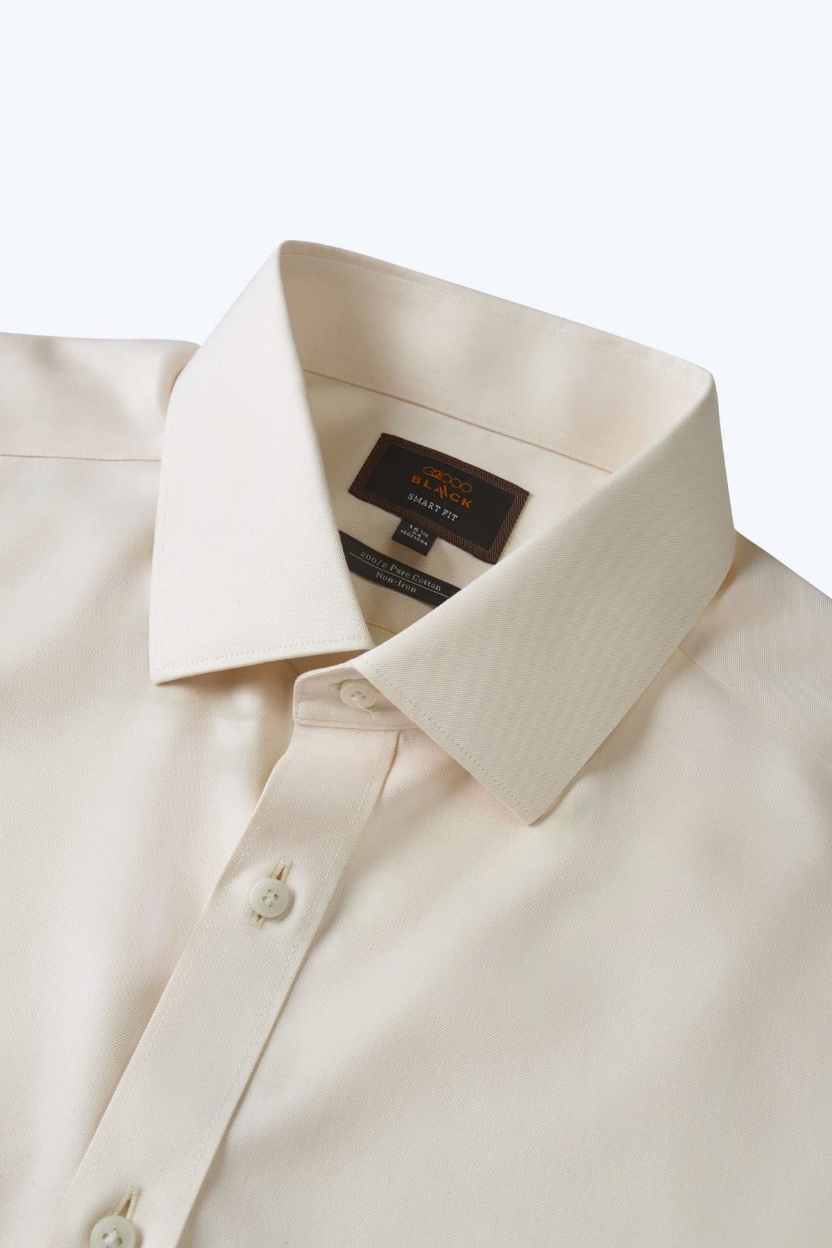 Non-Iron 200/2 Pure Cotton Fine Twill Smart Fit Long Sleeve Shirt