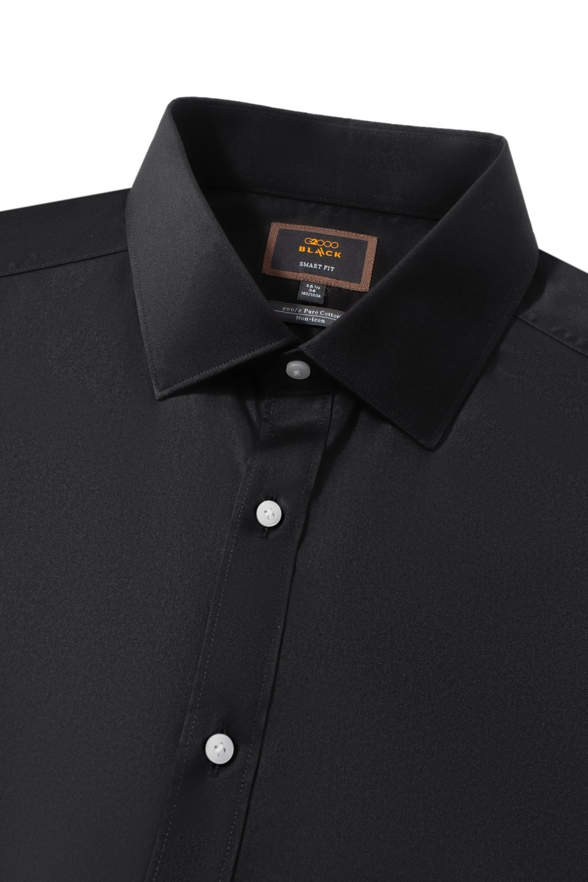 Non-Iron 200/2 Pure Cotton Fine Twill Smart Fit Long Sleeve Shirt