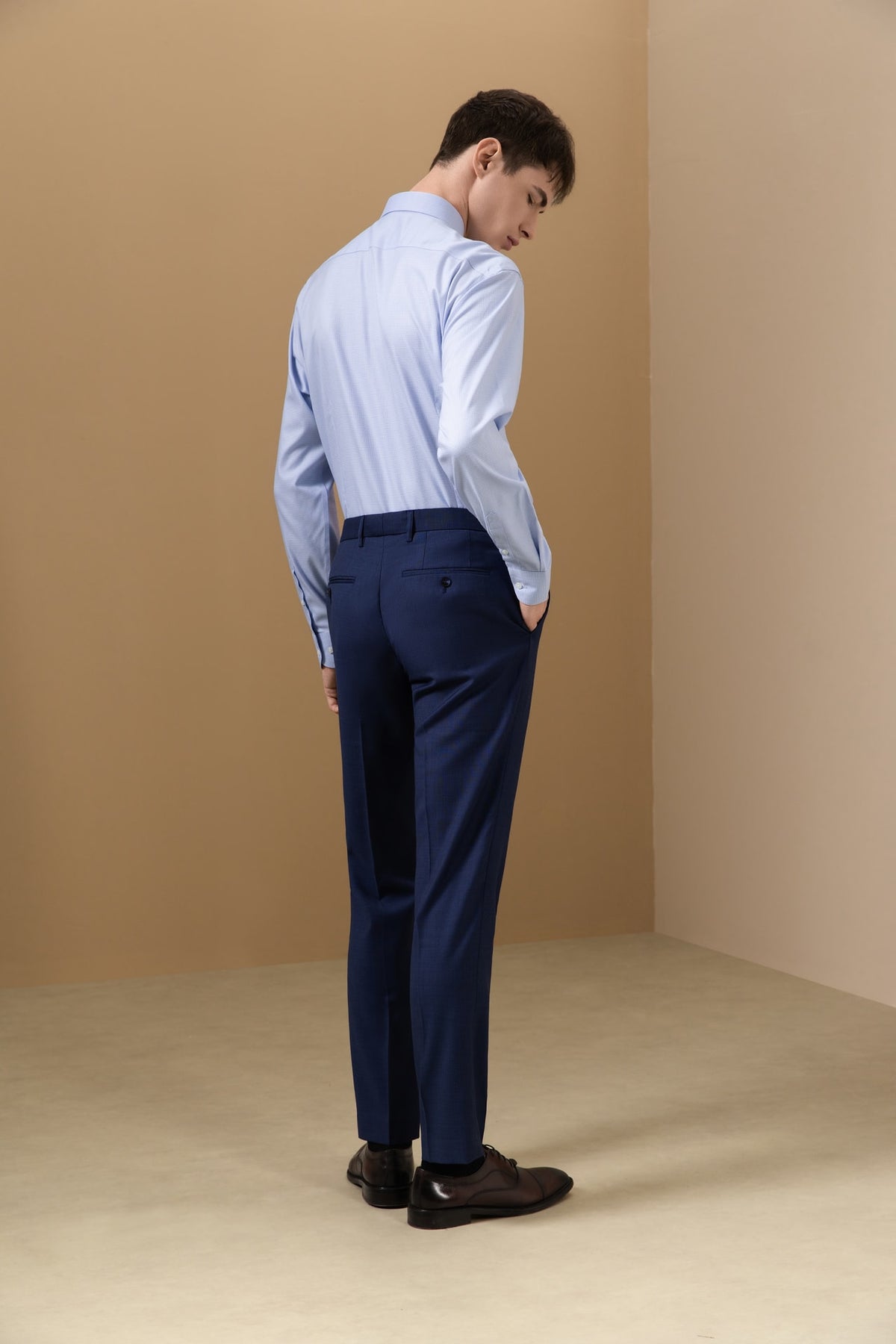 Non-Iron Temperature Regulating Check Smart Fit Long Sleeve Shirt
