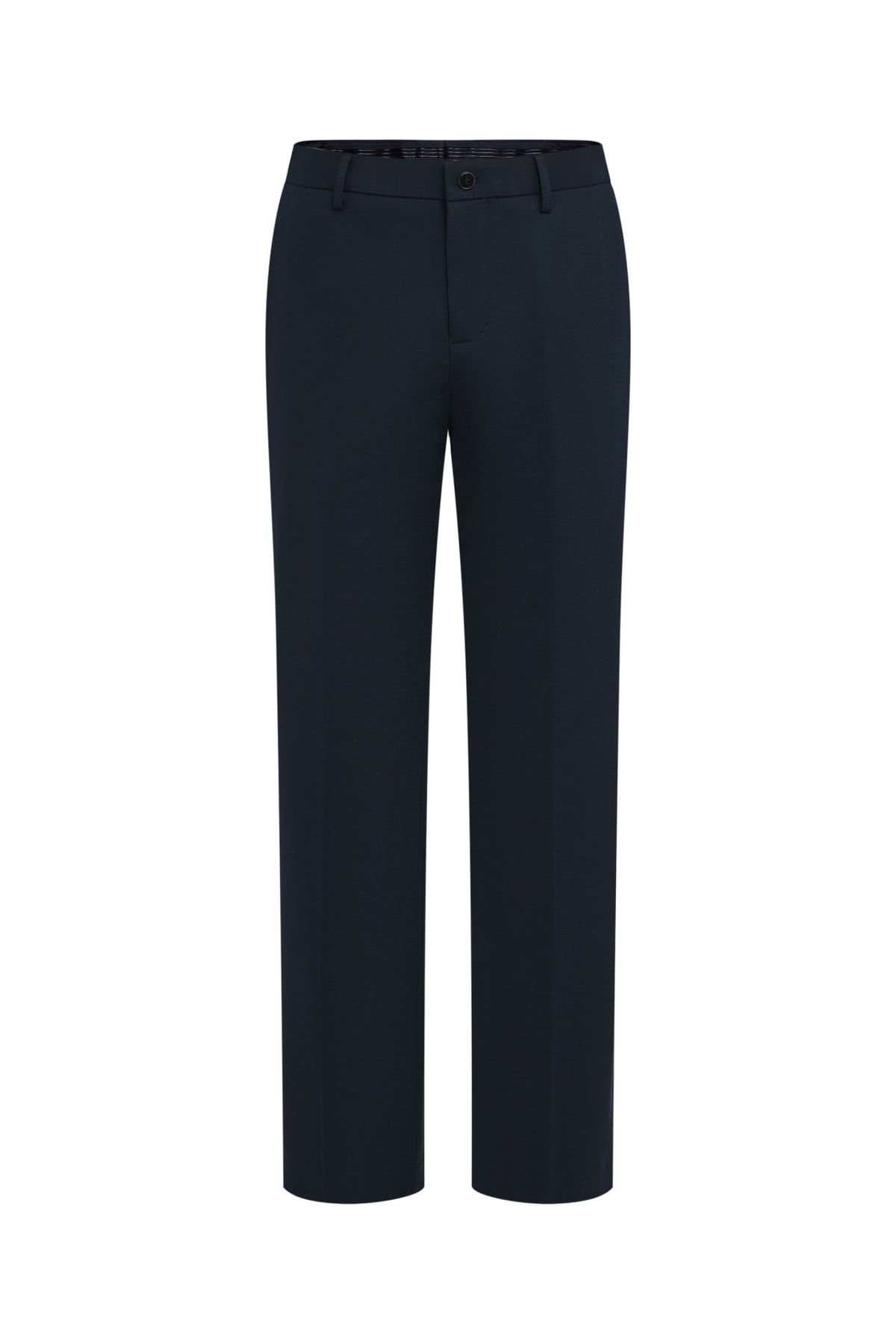 Wool Blend Smart Fit Suit Pants with Hidden Elastic Waistband