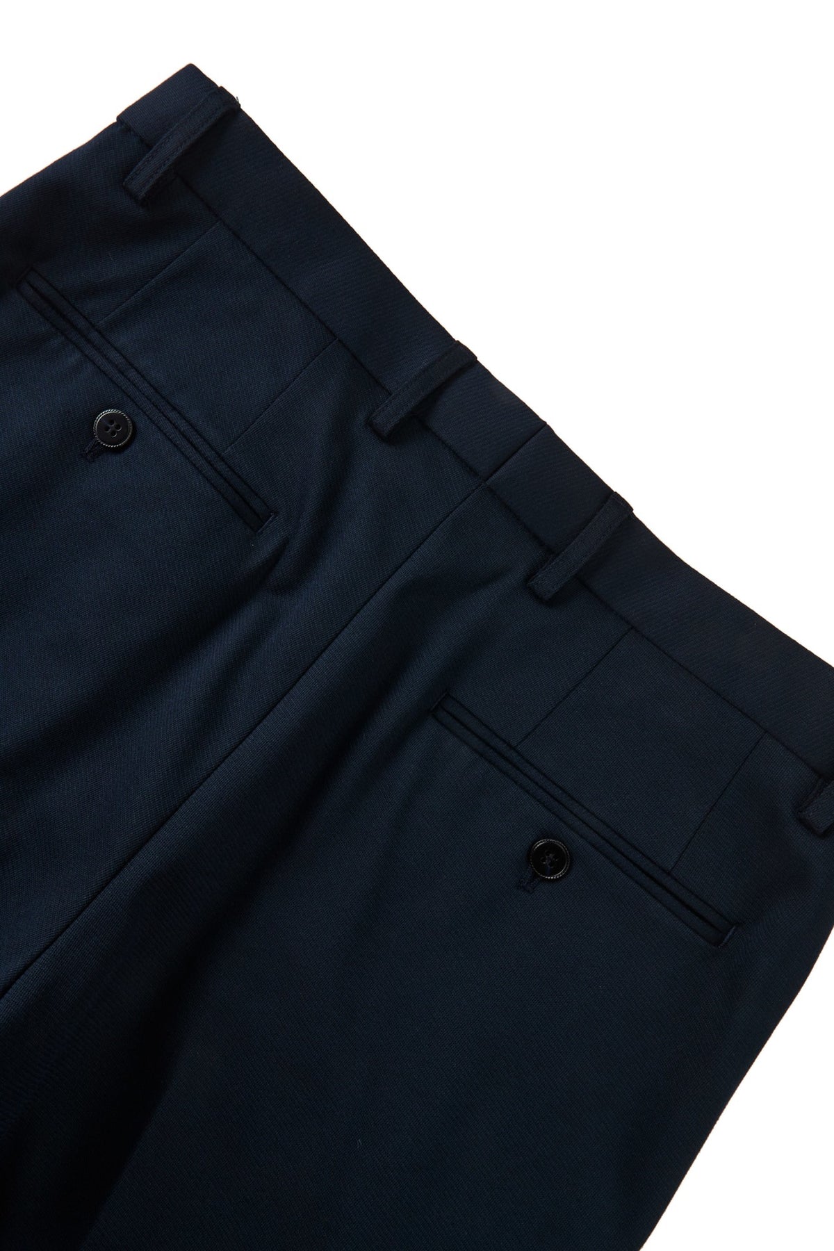 Wool Blend Smart Fit Suit Pants with Hidden Elastic Waistband