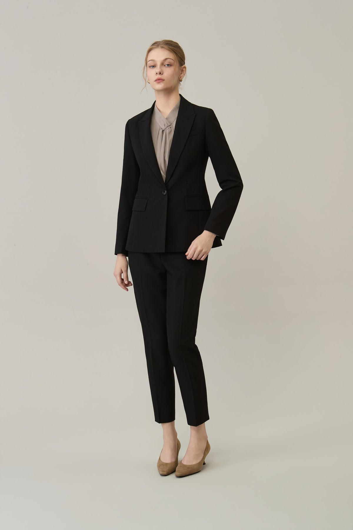 Poly Crepe Easy Fit Suit Blazer