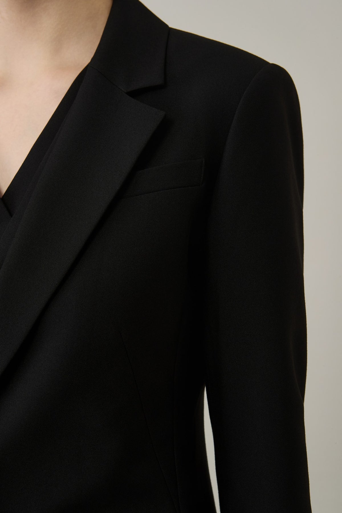 Poly Rayon Twill Slim Fit Suit Blazer