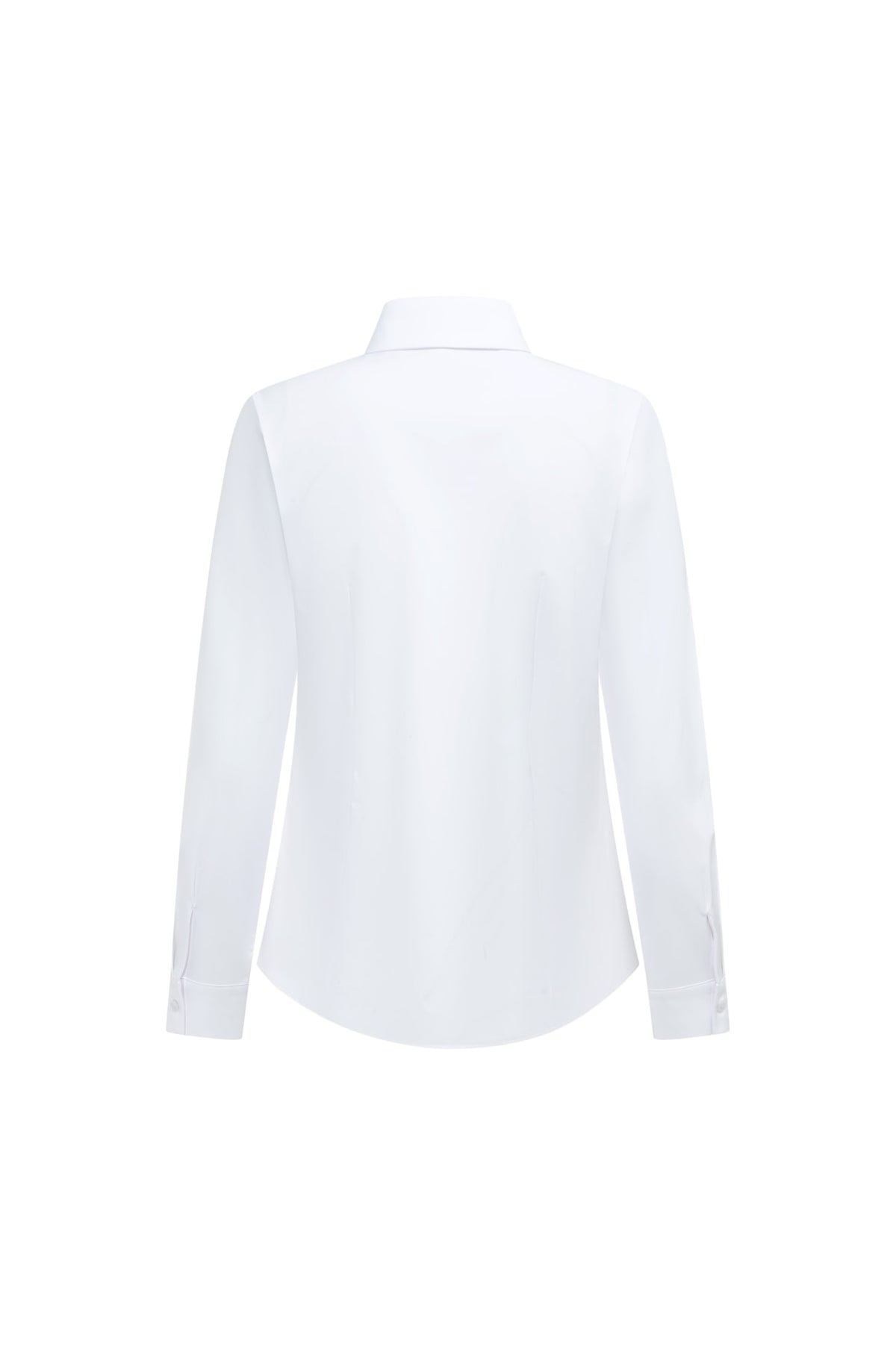 Non-Iron Dry Stretch Poplin Slim Fit Long Sleeve Shirt with Detachable Bow Tie