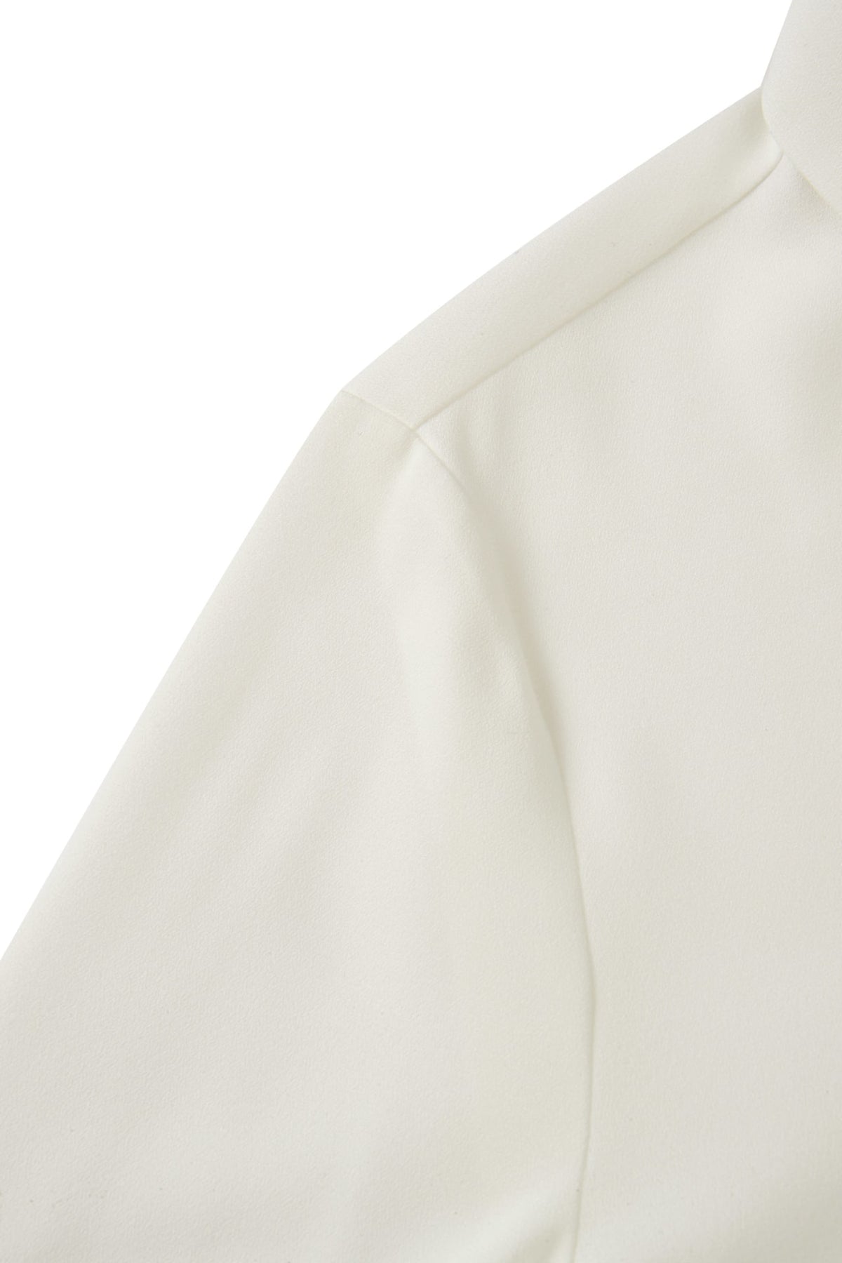Poly Cerepe Shirt Collar Regular Fit Blouse