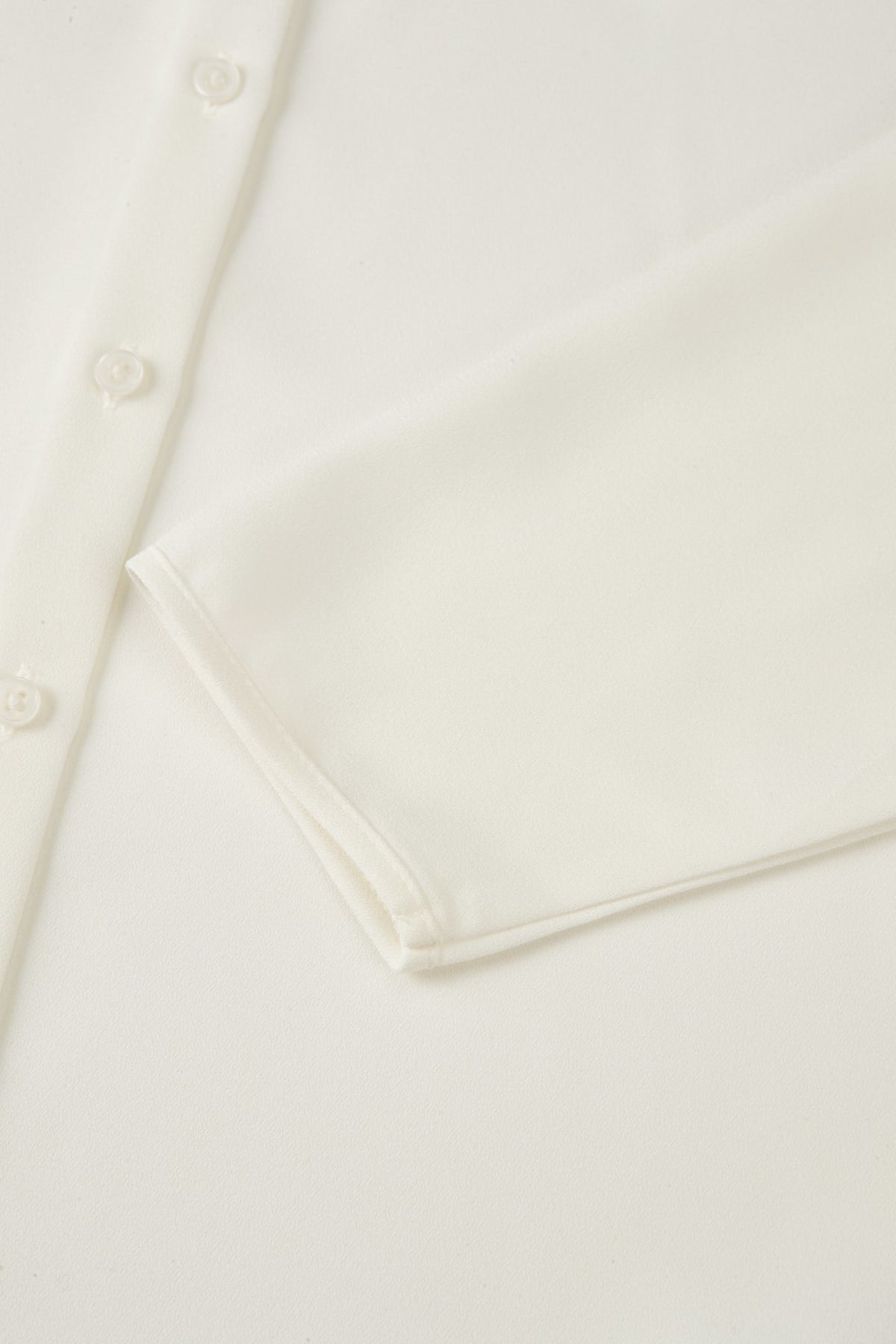 Poly Cerepe Shirt Collar Regular Fit Blouse
