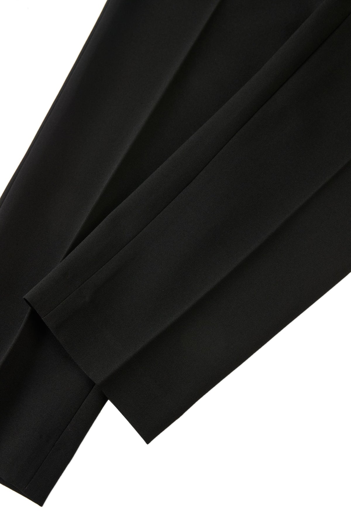 Poly Crepe Cigarette Hip Hanger Suit Pants