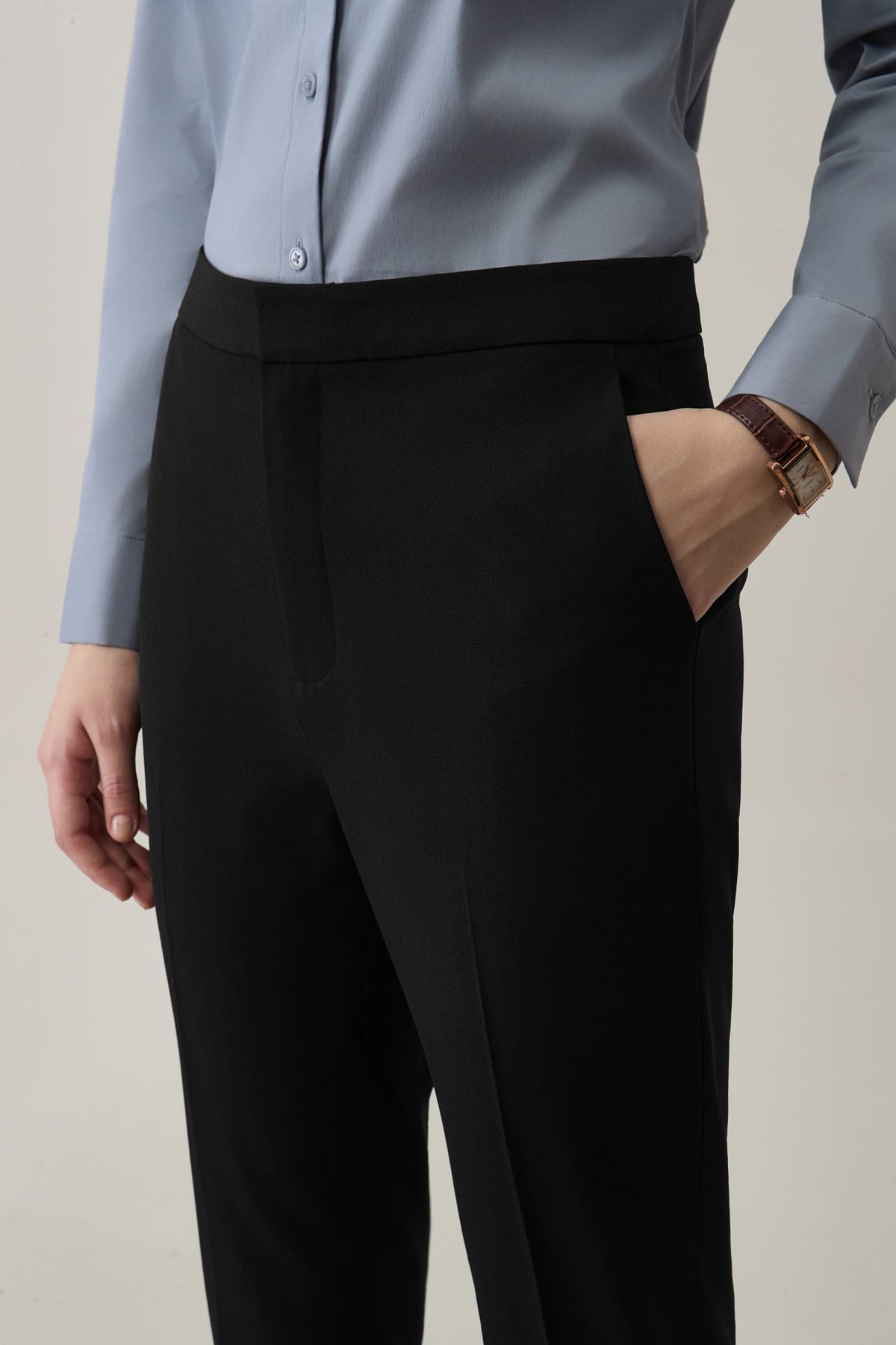 G2000 - Pants - Poly Crepe Straight Leg Regular Fit Suit Pants