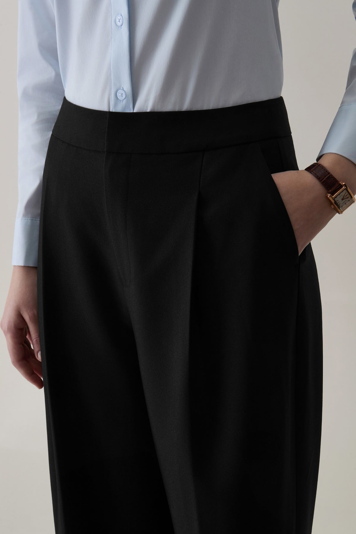 G2000 - Pants - Ploy Rayon Twill Straight Leg Relaxed FIt Suit Pants