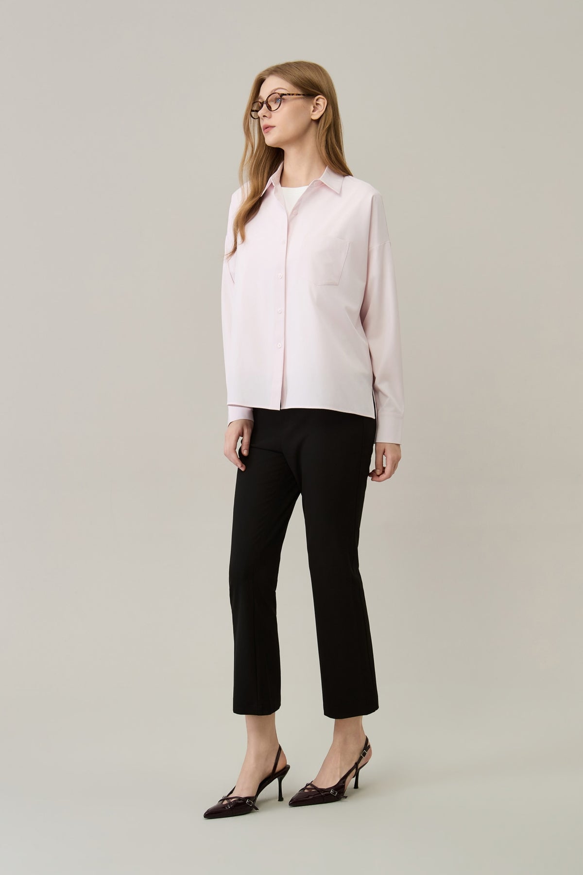 G2000 - Pants - Slim Boot Regular Waist Casual Pants with Belt