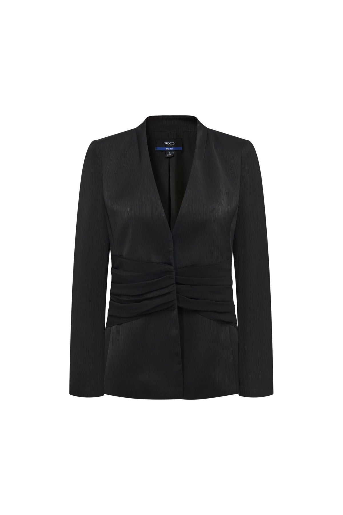 G2000 - Suits - Poly Jacquard Slim Fit Suit Blazer - Black - Slim