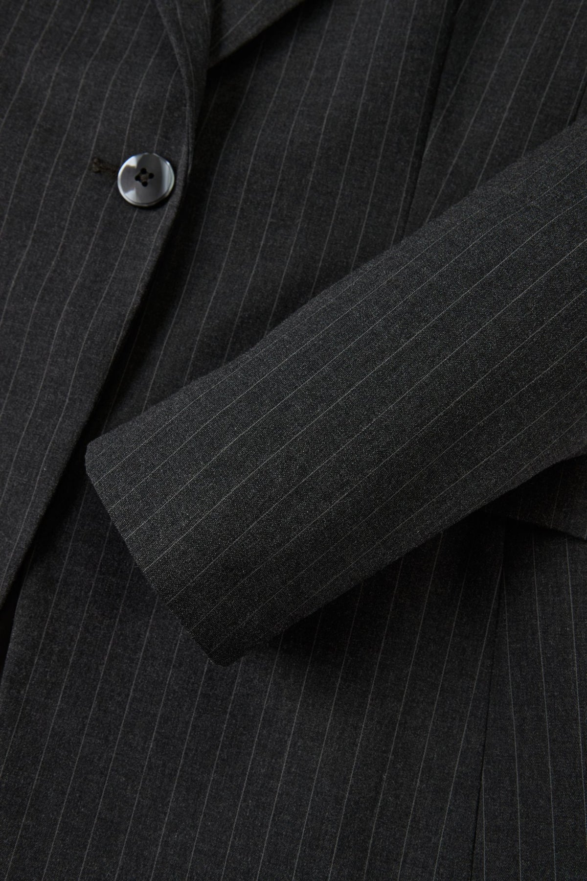 G2000 - Suits - Button-Front Stripe Slim Fit Suit Blazer