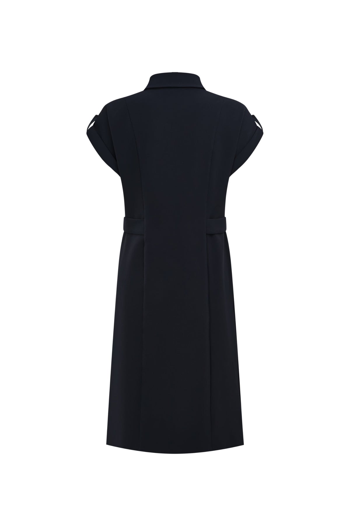 G2000 - Dresses - Button-Front Midi Shirt Twill Fitted Dress