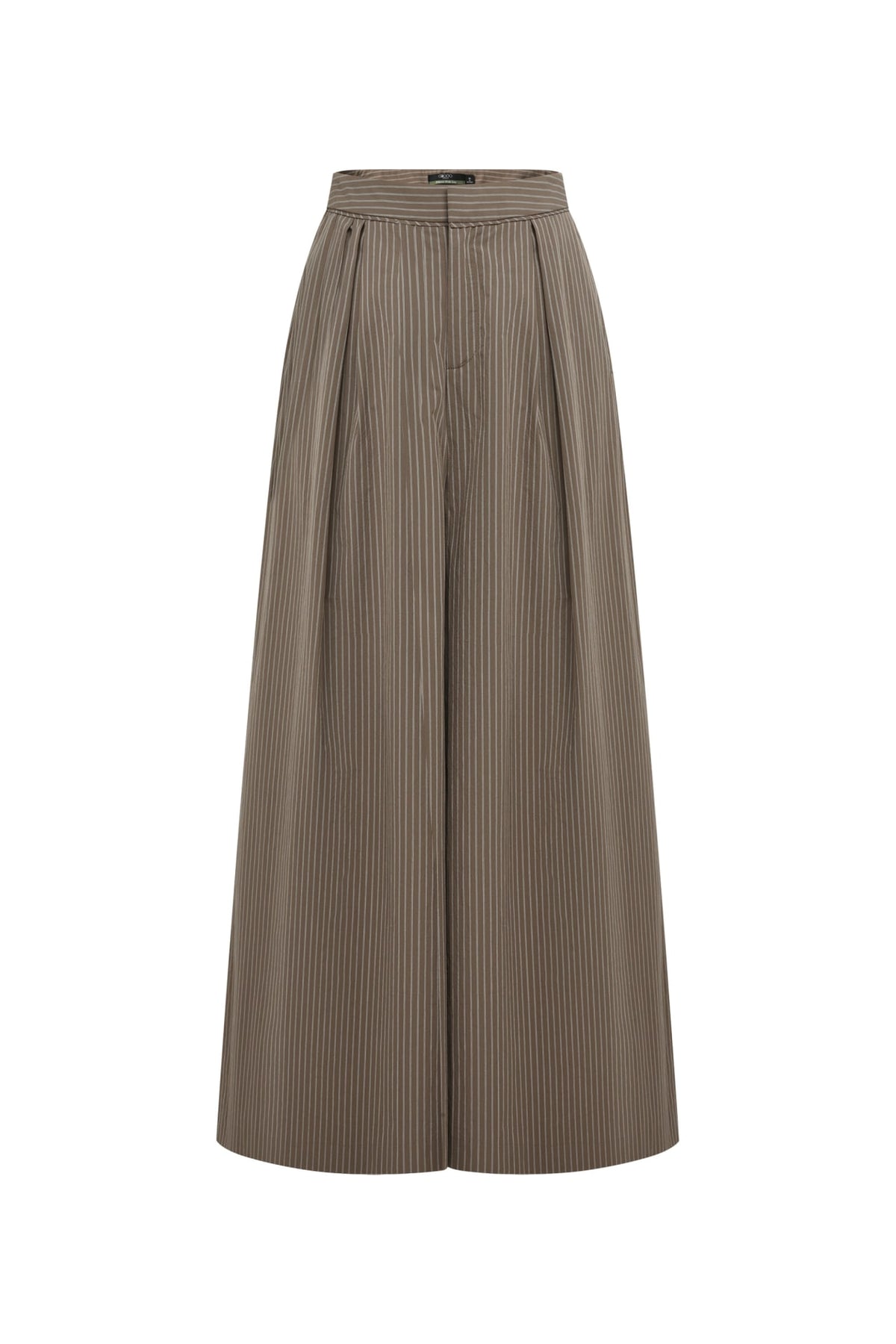 G2000 - Pants - Pure Cotton Stripe Palazzo Wide-Leg Casual Pants - Bungee Cord - No Fit