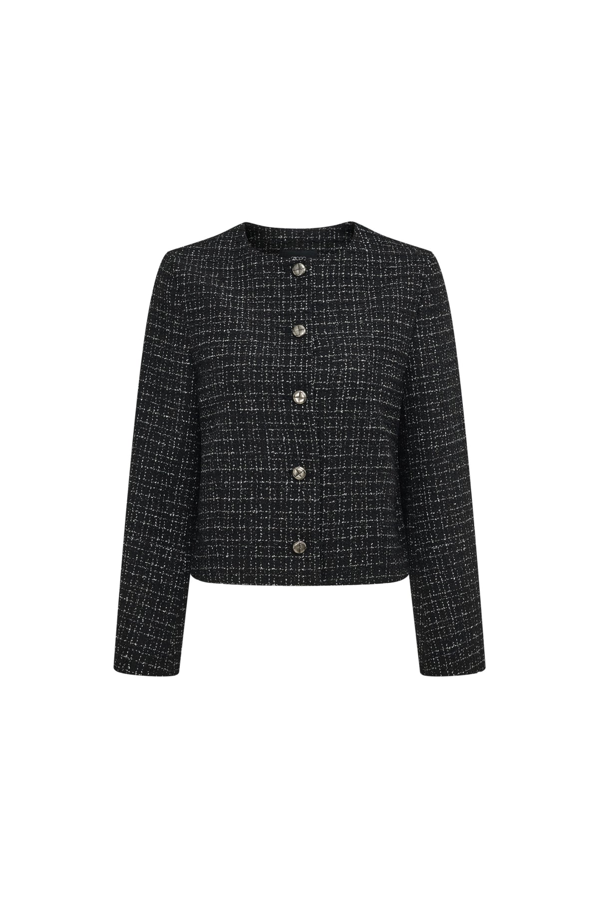 G2000 - Coats & Jackets - Cropped Tweed Jacket - Black - No Fit