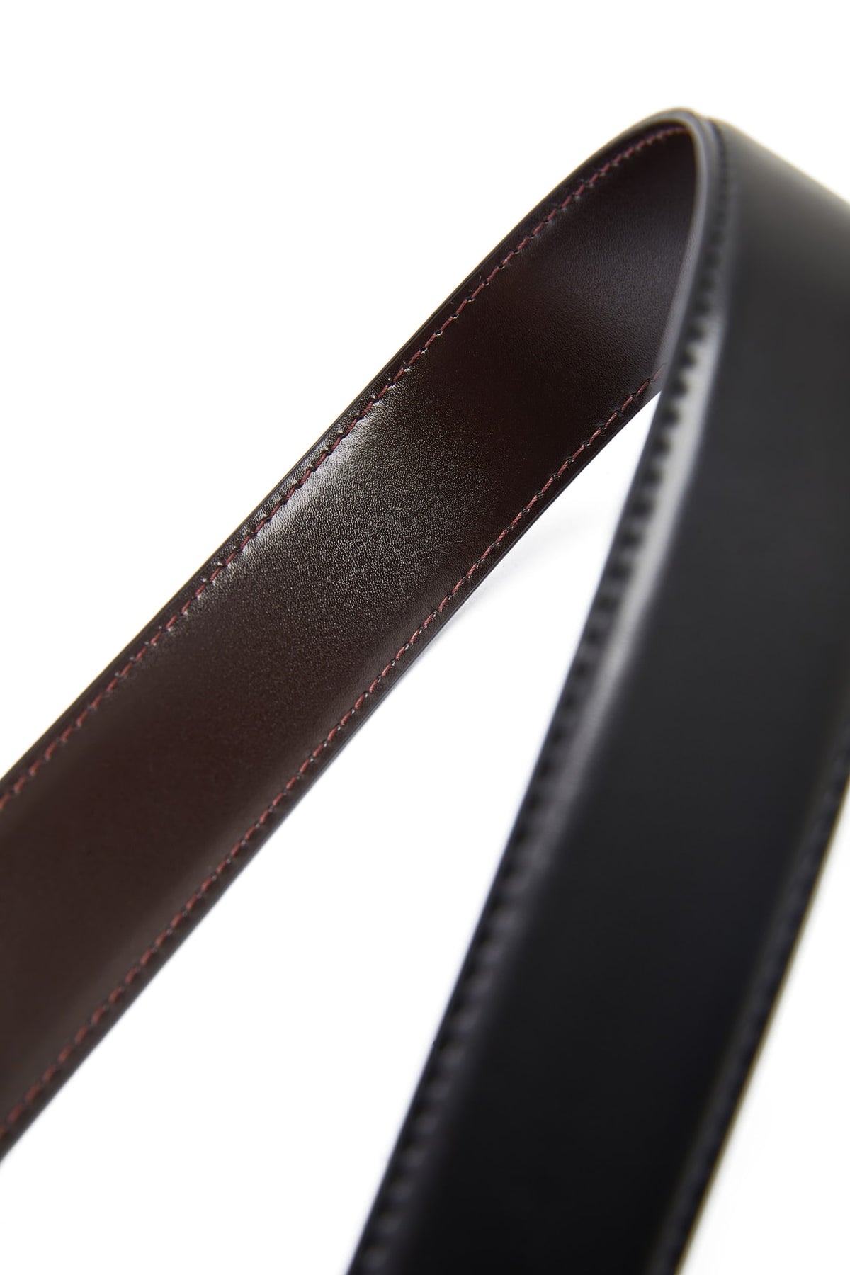 G2000 Belts 35mm Stitch Edge Plain Split Leather Belt