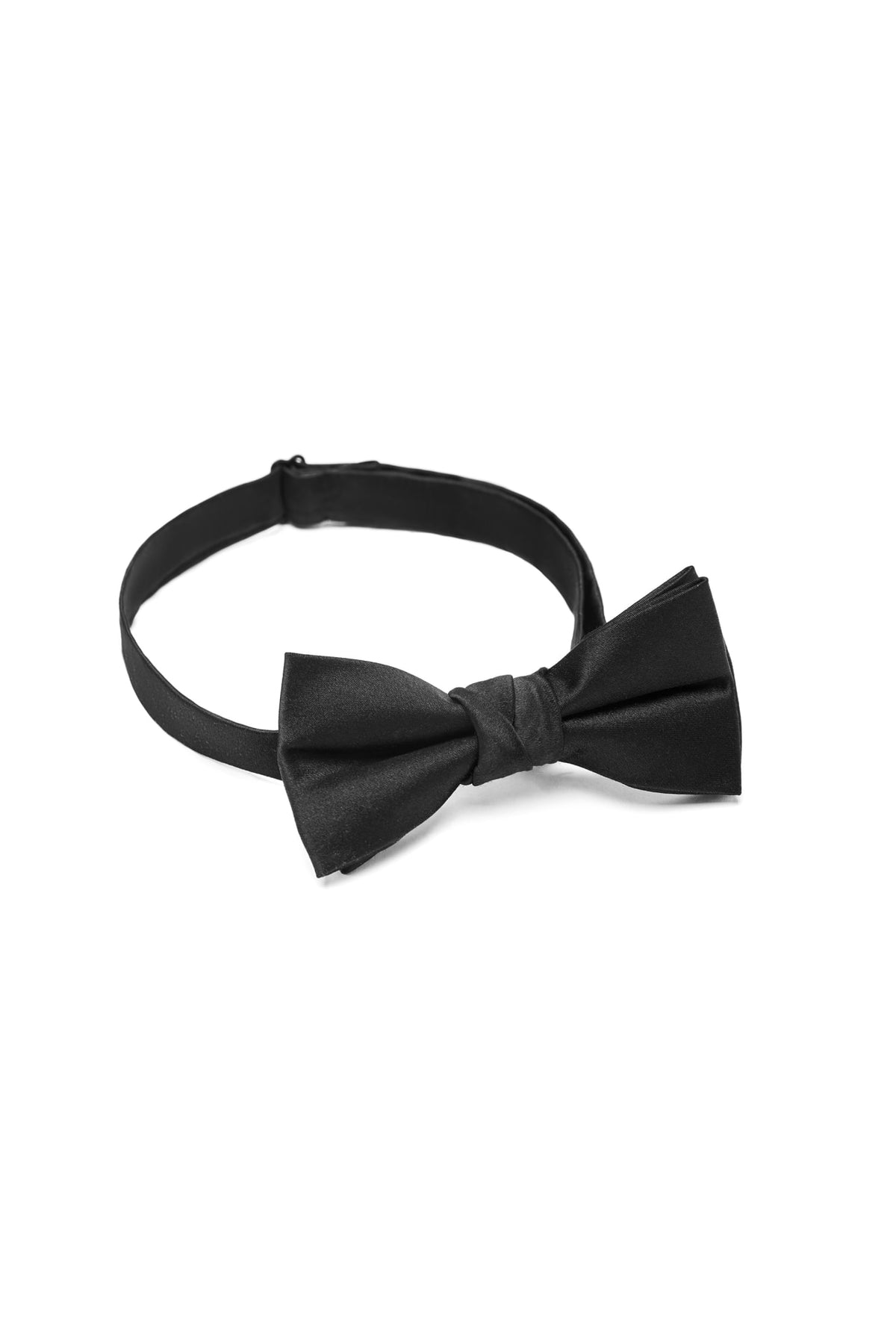 G2000 Neckties Silk Solid Bowtie Pitch Black