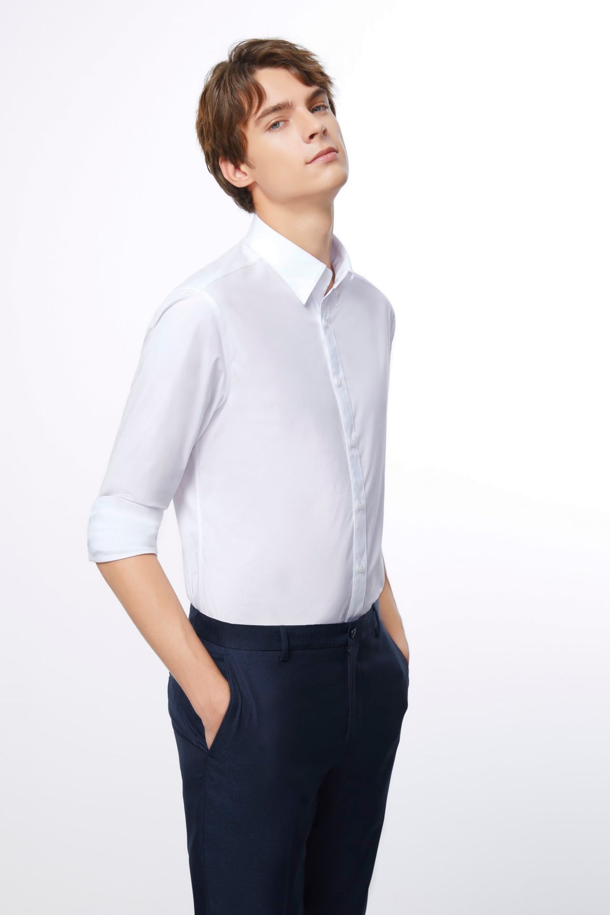 G2000 - Shirts - Non-Iron Easy Care Smart Fit Poplin Shirt