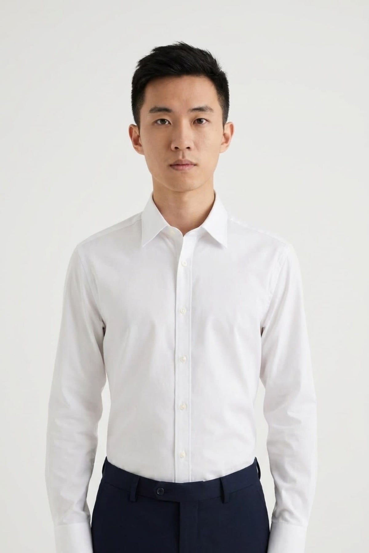 Non-Iron Easy Care Smart Fit Poplin Shirt