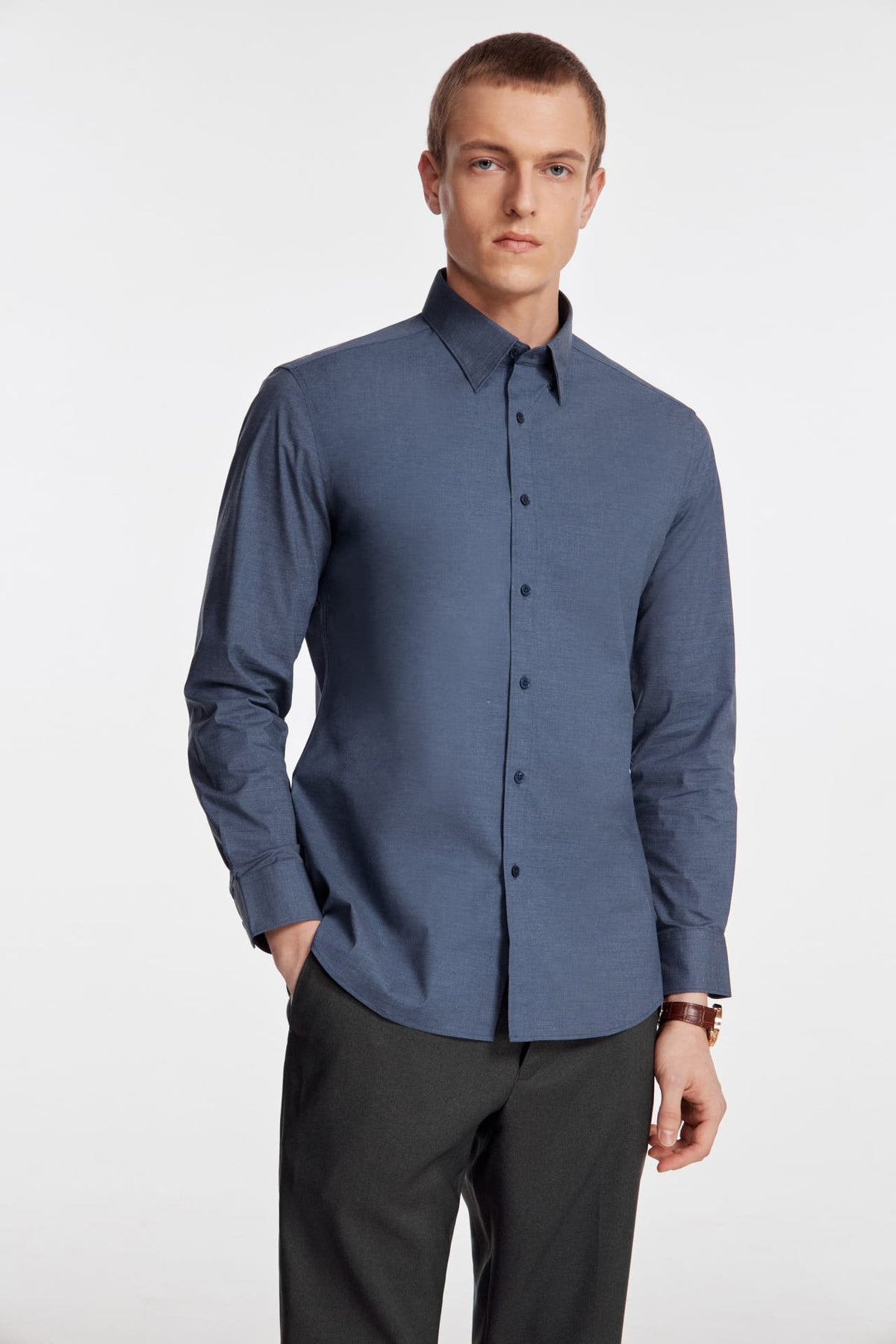 G2000 - Shirts - Non-Iron Easy Care Smart Fit Poplin Shirt