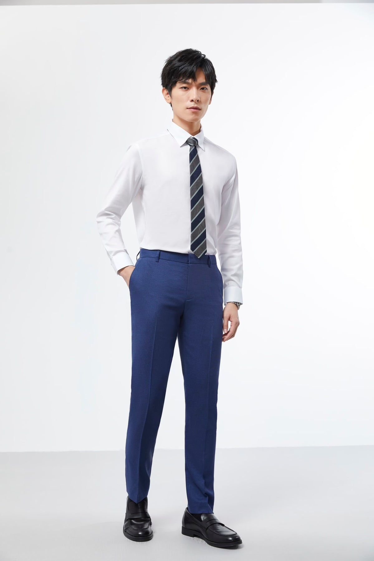 G2000 - Shirts - Non-Iron Smart Fit Oxford Shirt - Polished Frost - Smart