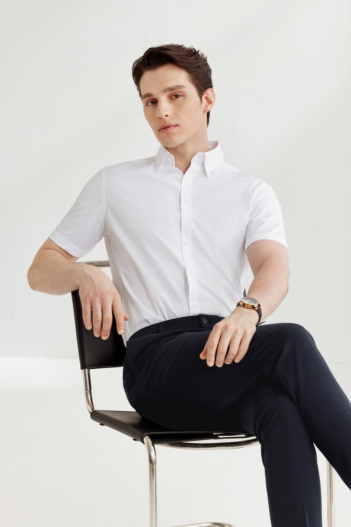 G2000 - Shirts - Non-Iron Easy Care Smart Fit Poplin Short Sleeve Shirt