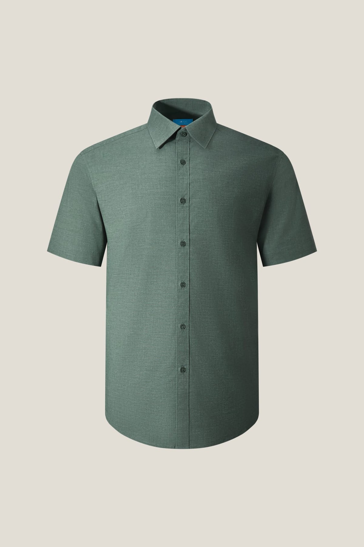 G2000 Shirts Non-Iron Easy Care Smart Fit Poplin Short Sleeve Shirt Carbon Essence Smart
