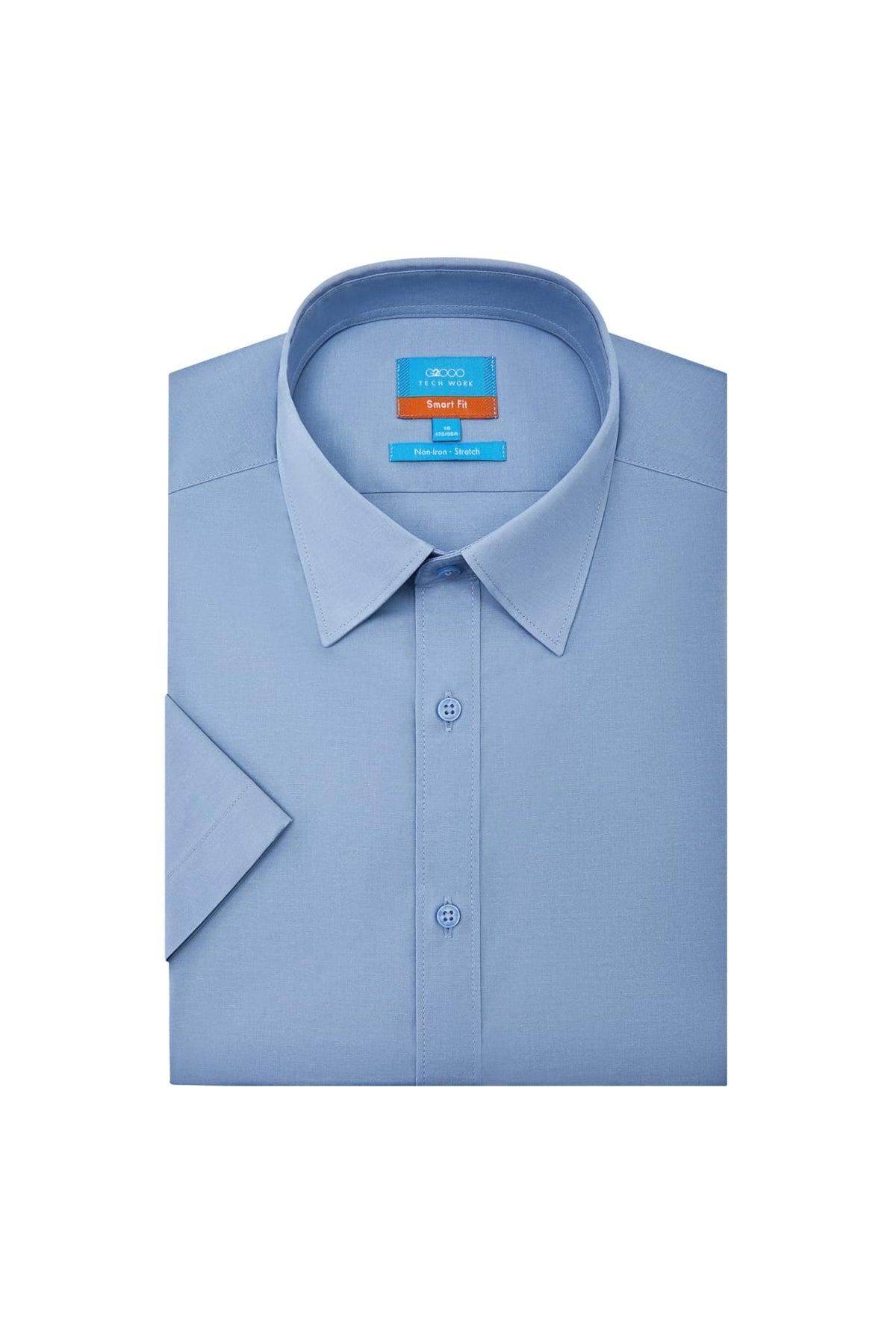 G2000 - Shirts - Non-Iron Easy Care Smart Fit Poplin Short Sleeve Shirt