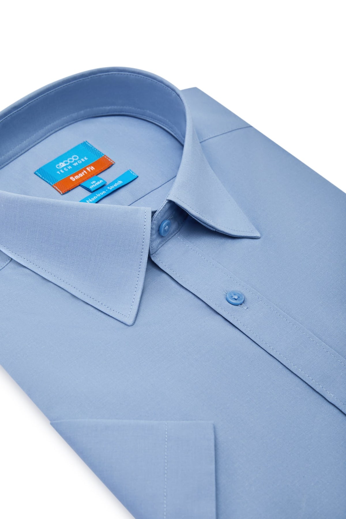G2000 - Shirts - Non-Iron Easy Care Smart Fit Poplin Short Sleeve Shirt