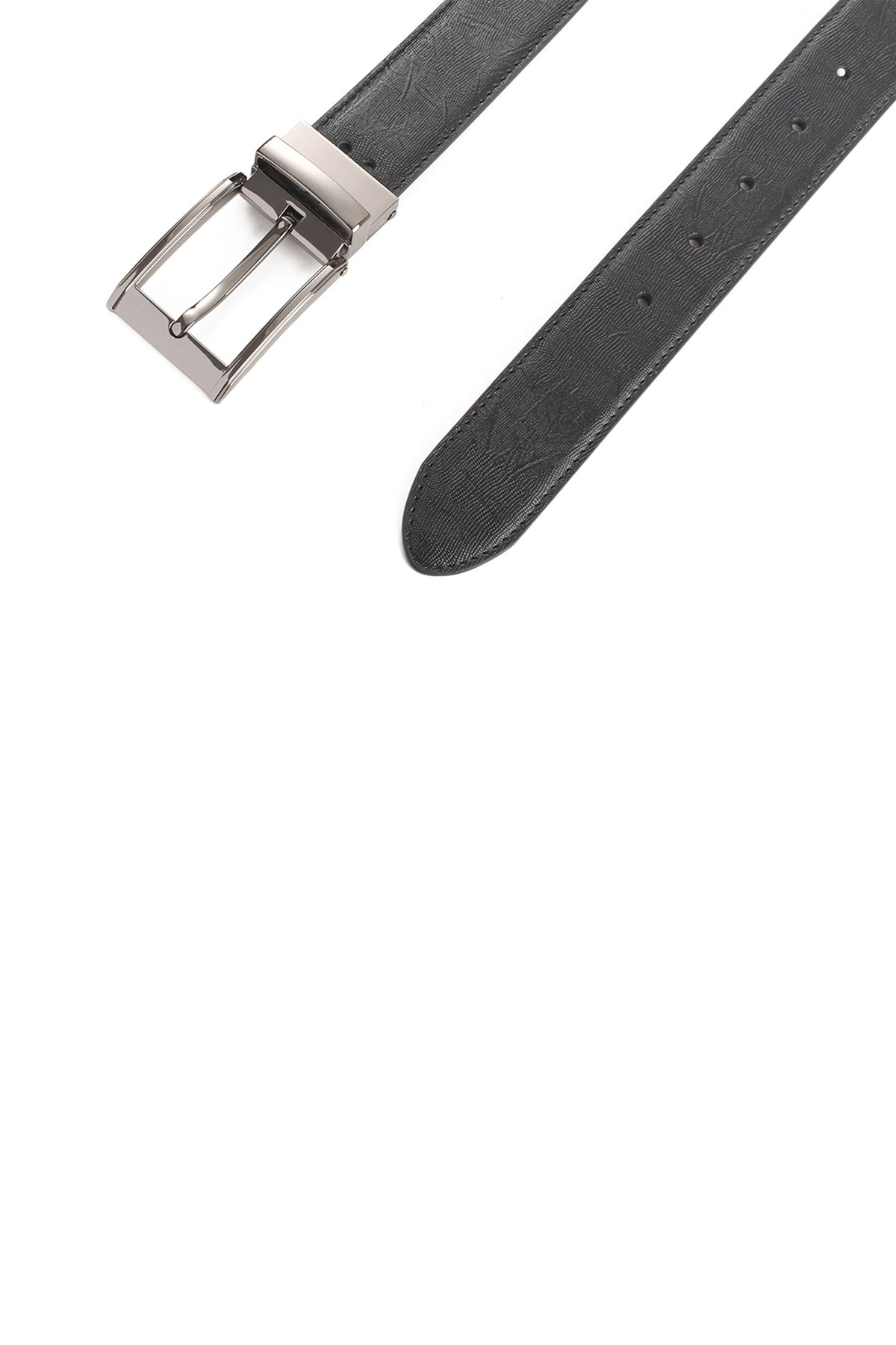G2000 - Belts - 35mm Black Genuine Split Leather Reversible Belt [Without Buckle]