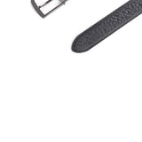 35mm Black Genuine Split Leather Reversible Belt-35mm [Without Buckle]