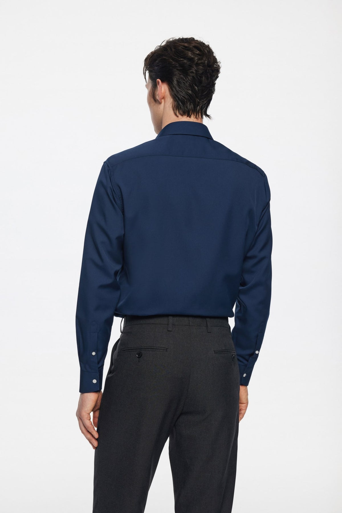 Non-Iron Dry Poplin Smart Fit Long Sleeve Shirt