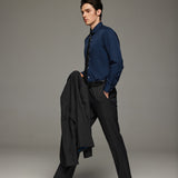 Non-Iron Dry Poplin Smart Fit Long Sleeve Shirt